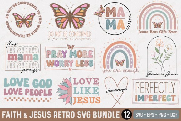 Faith Jesus Retro SVG Bundle: A Designer’s Review