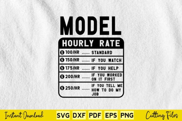 Funny Model Hourly Rate SVG: A Designer’s Stitch Review