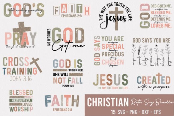 Review: Christian Retro SVG Bundle for Embroidery