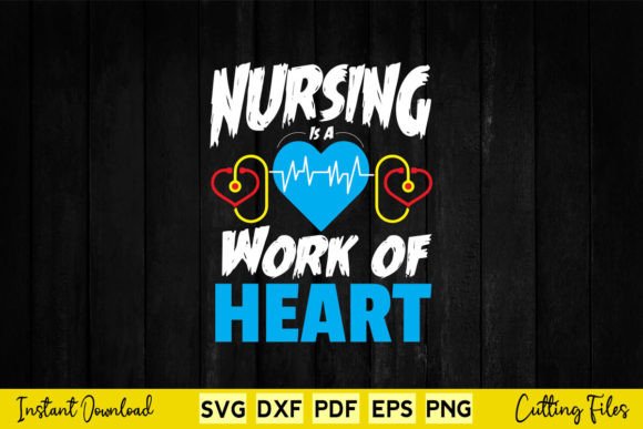 Review: Nursing is a Work of Heart SVG for Embroidery