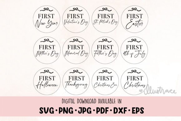 Reviewing Baby First Holiday Milestone Disc Svg