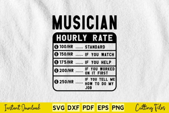 Reviewing the Free Musician Hourly Rate SVG for Embroidery