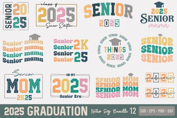 Reviewing the Senior 2025 Retro SVG Bundle